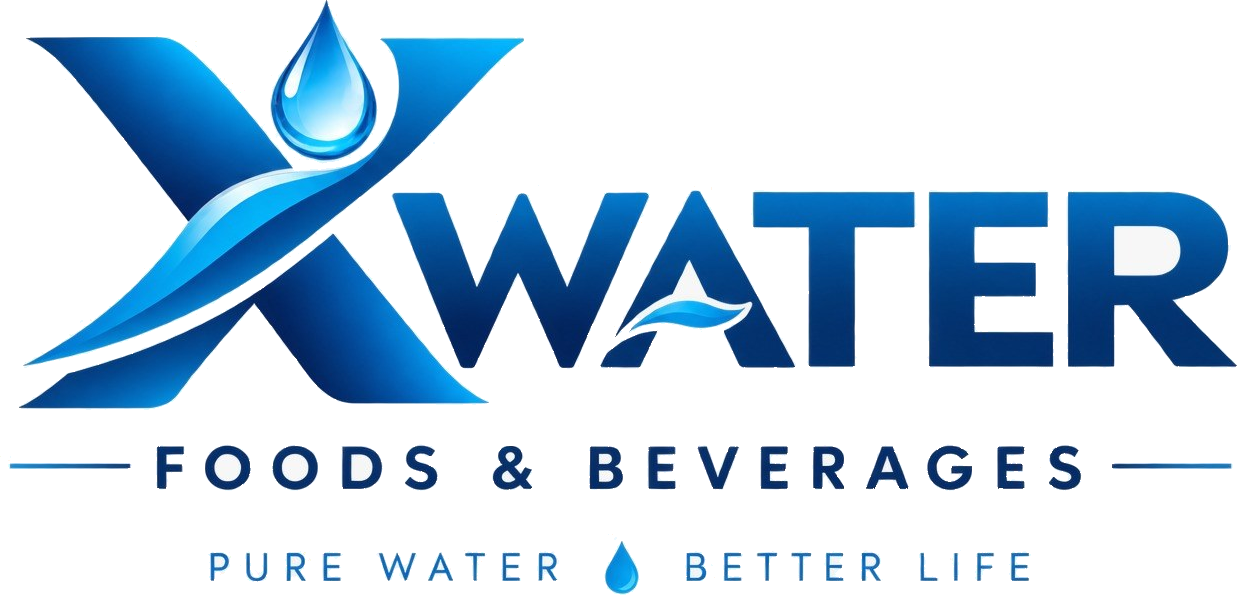 X Water Foods & Beverages brand identity